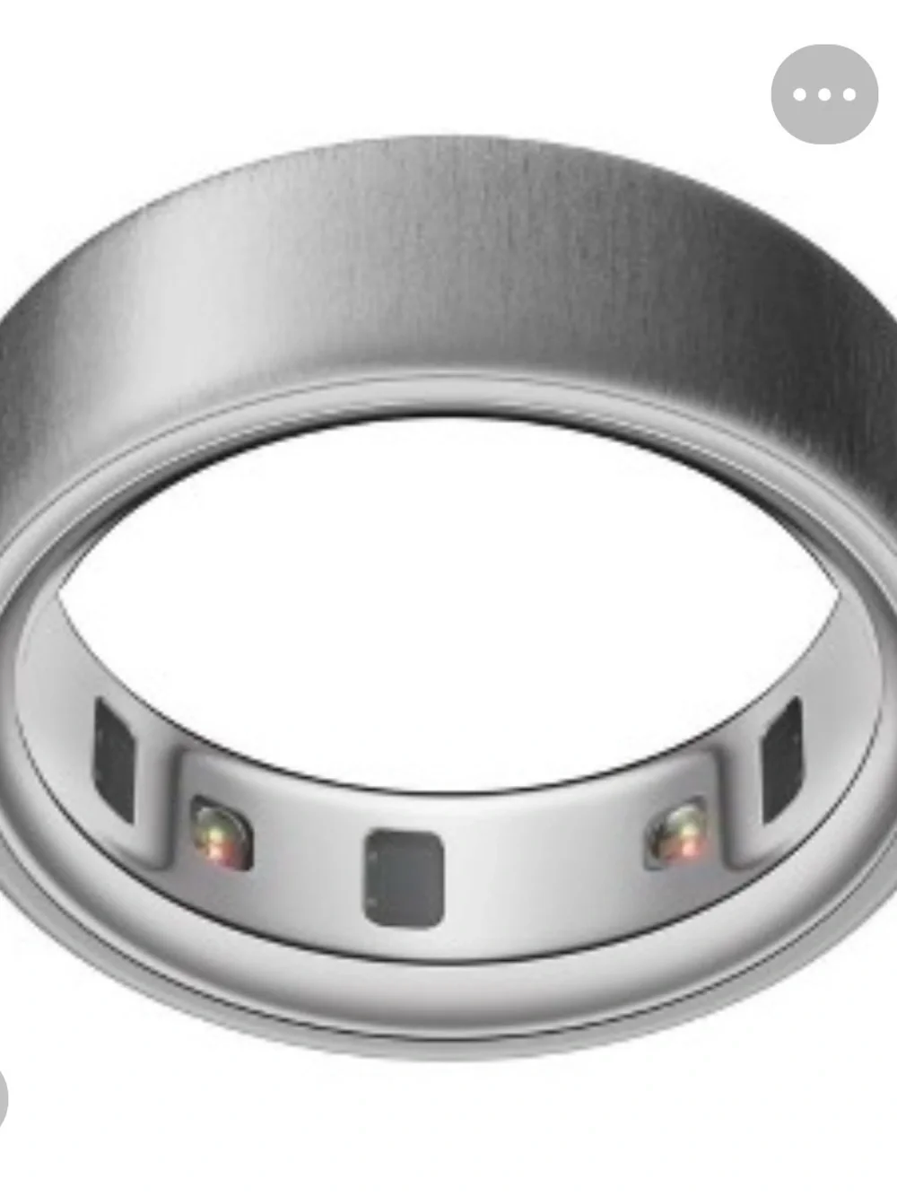 NIB Oura Silver Smart Ring size 11 with Sensor LEDs
